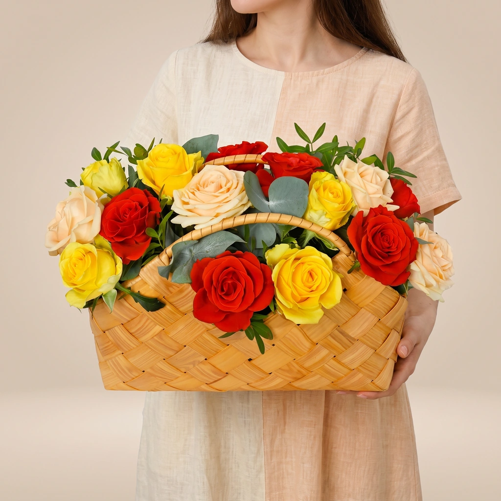 Корзина с цветами Звездочка весны